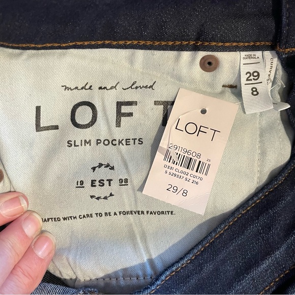 SOLD - LOFT Curvy Skinny Crop Jeans, Size 8 - Picture 6 of 10